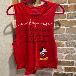 Red micky mouse shirt
